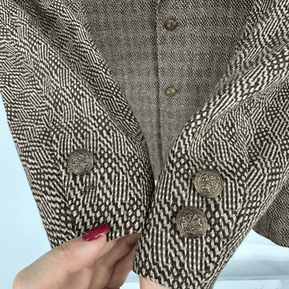 Vintage Pendleton Mens Sport Coat 46R Wool Brown Preppy Old Money Classic - Picture 9 of 14